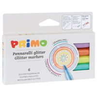 Набор для творчества Primo Crafts 6014PEN6M Carioci Glitter, 6 culori / 2 mm