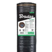Агроволокно Bradas ATBK11008100 Folie agrotextil PP negru, UV rezistent,110g, 0.8*100m