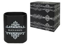 Емкость для кухонных аксессуаров Dolce Black&White, H16cm