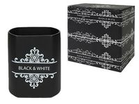 Recipient pentru accesorii de bucatarie Dolce Black&White 16cm