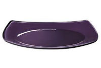 Farfurie 17Х17cm de desert Cashmere, violet, din sticla calit