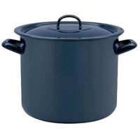 Кастрюля Metalac 54159 emailată 24cm, 9l, capac din metal, albastru inchis