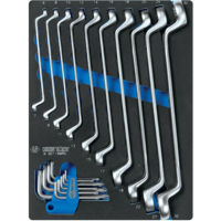 Ключ гаечный King Tony 9-90119MRV ключи накидные 75град. 6-32мм и TORX L-образных, 19 пр. (FOAM)