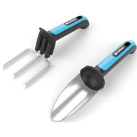 Лопата Cellfast 42862 Instrumente de mana in set ERGO (furca si scafa pentru flori, manusi)