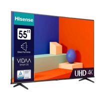 55" LED SMART TV Hisense 55A6K, Real 4K, 3840x2160, VIDAA OS, Black