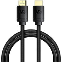 Кабель для AV Baseus CAKGQ-J01 HDMI to HDMI, V1.4, High Speed, 8K@60Hz 1M, High Definition Series, Black