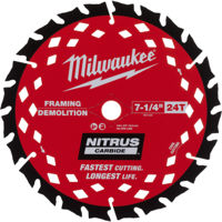 Диск отрезной Milwaukee 4932499376 Nitrus, Ø190xØ30 мм, Z24, дерево с гвоздями