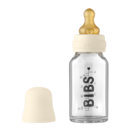 Biberon din sticla BIBS Ivory (0+) 110 ml