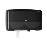 Dispenser Dublat Hartie Igienica Mini Jumbo T2, Negru, Tork