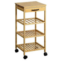 Этажерка Kesper 25819 Тележка кухонная 33x73x33см бамбук