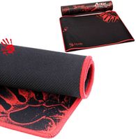 Gaming Mouse Pad Bloody B-081S, 350 x 280 x 2mm, Cloth/Rubber, Anti-fray stitching, Black/Red