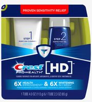 Crest HD Sensitive + Whitening Two-Step
