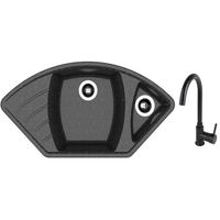 Мойка кухонная со смесителем Dr.Gans Gabi + SanDonna F 7073 negru