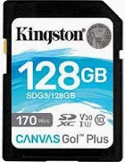 Карта памяти 128GB  SDXC Card (Class 10) UHS-I , U3, Kingston