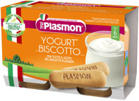 Пюре PLASMON печенье с йогуртом (6 мес), 2x120 г