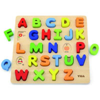 Головоломка Viga 50124 Bloc puzzle Învățăm alfabetul
