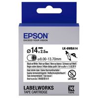 Tape Heat Shrink Tube EPSON LK6WBA14 HST Blk/Wht d14/2,5, C53S656903