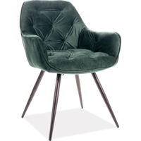 Стул Signal Cherry velvet zielony bluvel 78/ met. czar