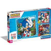 Пазл Clementoni Puzzle 3x48 Square Sonic (25320)