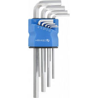 Набор ручных инструментов Hoegert Set de chei hexagonale lunga 1.5-10mm S2 9 buc. HT1W821