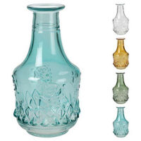 Ваза Holland 20874 стеклянная Relief H17cm, D8cm