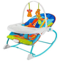 Leagăn pentru bebeluși ToyMall 004888 Leagan 2in1 cu vibrație și muzică