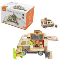 Игрушка Viga 44689 Set de Joacă Cafenea cu figurină și accesorii