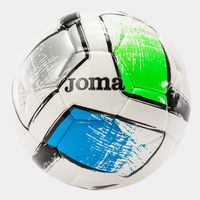 Мяч футбольный №4 Joma Dali II Grey Green Blue 400649.211.4 (6734)