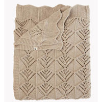 Комплект подушек и одеял BIBS 9406245 Вязаное одеяло  Wavy Vanilla (70x100 cm)