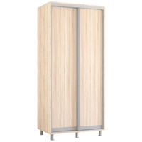 Dulap Mobildor-Lux Aron cu uși glisante (120x60x240H cm) Sonoma