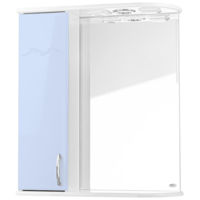 Зеркало для ванной Mashtab 9671 Clasic 600x200x720 Alb-Albastru