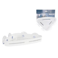 Raft de baie Holland 53952 de colt pentru baie 23x15x5cm, Bathroom Solutions, alb