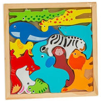 Головоломка miscellaneous 8884 Puzzle de lemn in rama Animalele 178682/178681