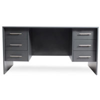 Офисный стол Andra Masă de birou cu 2 casetiere Gri închis