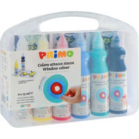 Набор для творчества Primo Crafts 651W6SP Vopsea pentru ferestre, 75ml, 6 culori