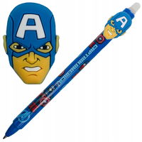 Stilou cu bilă Colorino scriu-șterge albastru 0,5 Marvel