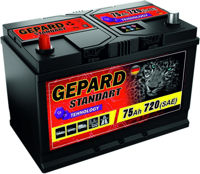 Автомобильный аккумулятор Gepard Standart 75 AH 720A (277x175x191)