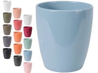 Ghiveci pentru flori din ceramica H15cm, D13.5cm, monocolor