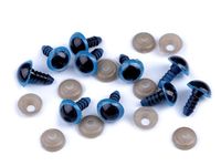 Ochi pentru jucării cu dispozitiv de siguranță, Ø10 mm / albastru