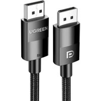 Cablu telefon mobil Ugreen 80391 Cable DisplayPort 1.4 to DisplayPort 1.4 8K 60Hz, 1.5m, Black, DP114