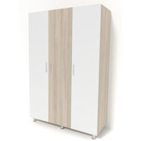 Dulap Smartex N3 180cm Stejar Deschis/Alb