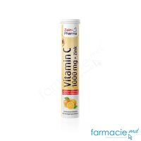 Vitamina C 1000mg+Zinc 10mg comp. eferv. N20 (portocala) ZeinPharma