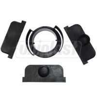 купить Комплект для решетки H50 100/30 мм (черный): адаптер D.110 + заглушки A15  MUFLESYSTEM в Кишинёве