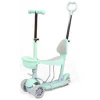 Trotinetă New World 0077p-2 Trotineta p/u copii 5in1 (suport), menta, 147607