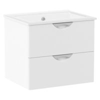 Комплект мебели 70см Imprese NOVA VLNA, белый: тумба подвесная, 2 ящика + умывальник накладной арт i11053