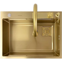 Мойка кухонная со смесителем SanDonna HD6850 Auriu