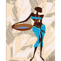 Картина по номерам Strateg R 8 /28 (DY431)(61414) Cultura africana, 40x50 cm