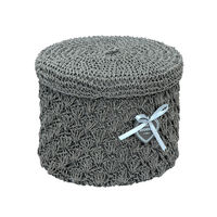 cumpără Coş rotund din textil, 290x200x220  mm, gri în Chișinău