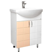Шкаф под умывальник Mashtab 11409 Domino cu 2 usi 65cm Alb-Bej