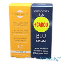 Photo White SPF 50 Crema Invisible 50ml + Camomilla Blu Crema protectoare universala 50ml CADOU